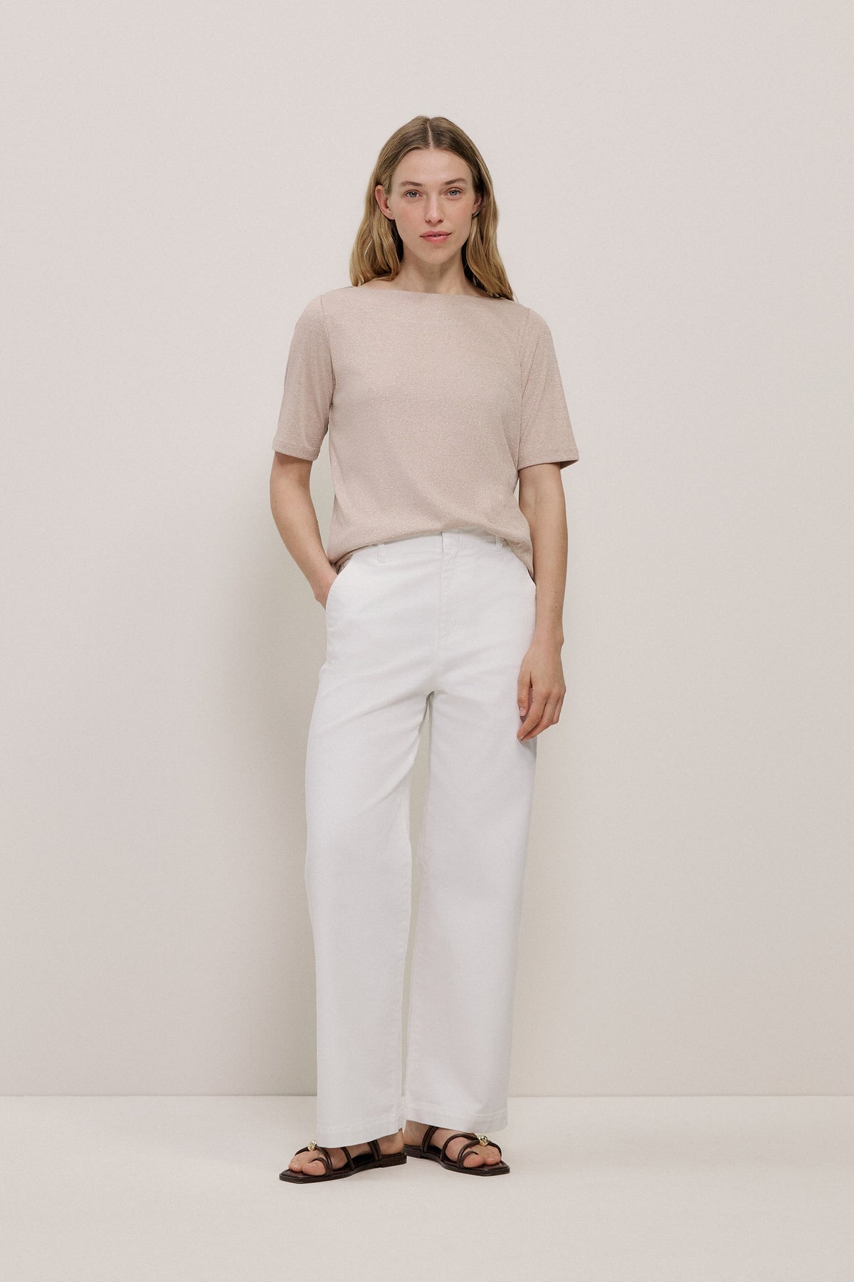 Metallic Rib T-shirt
