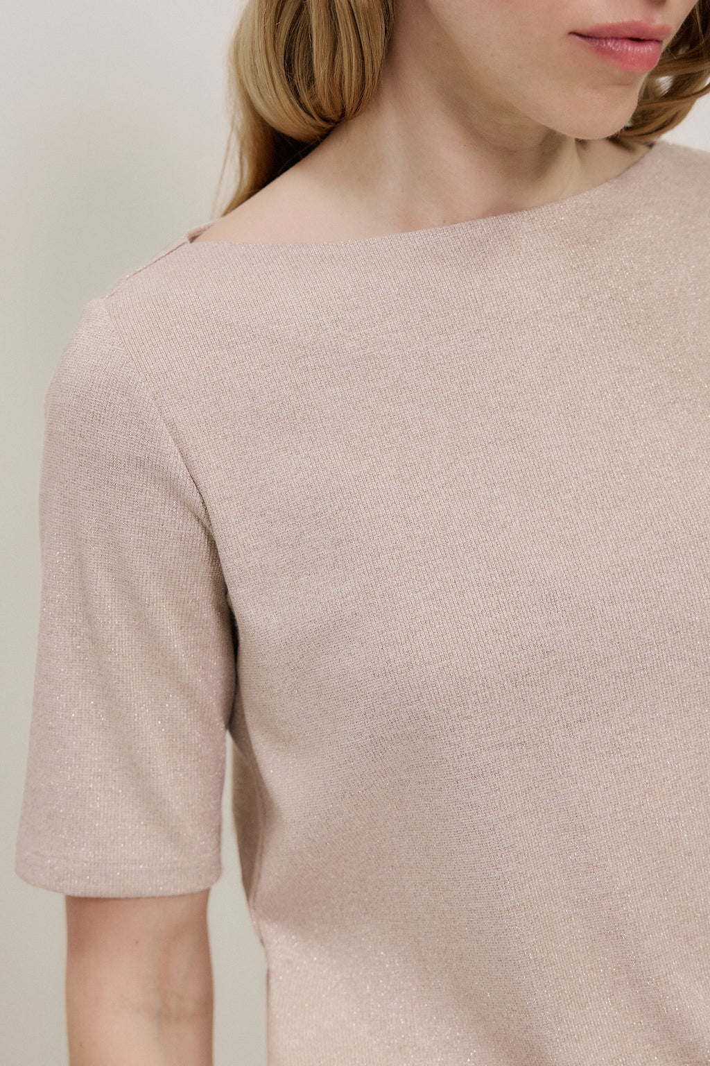 Metallic Rib T-shirt