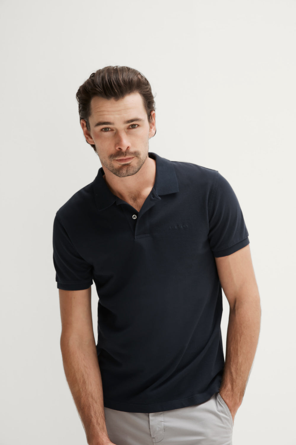 Cotton Pique Logo Polo