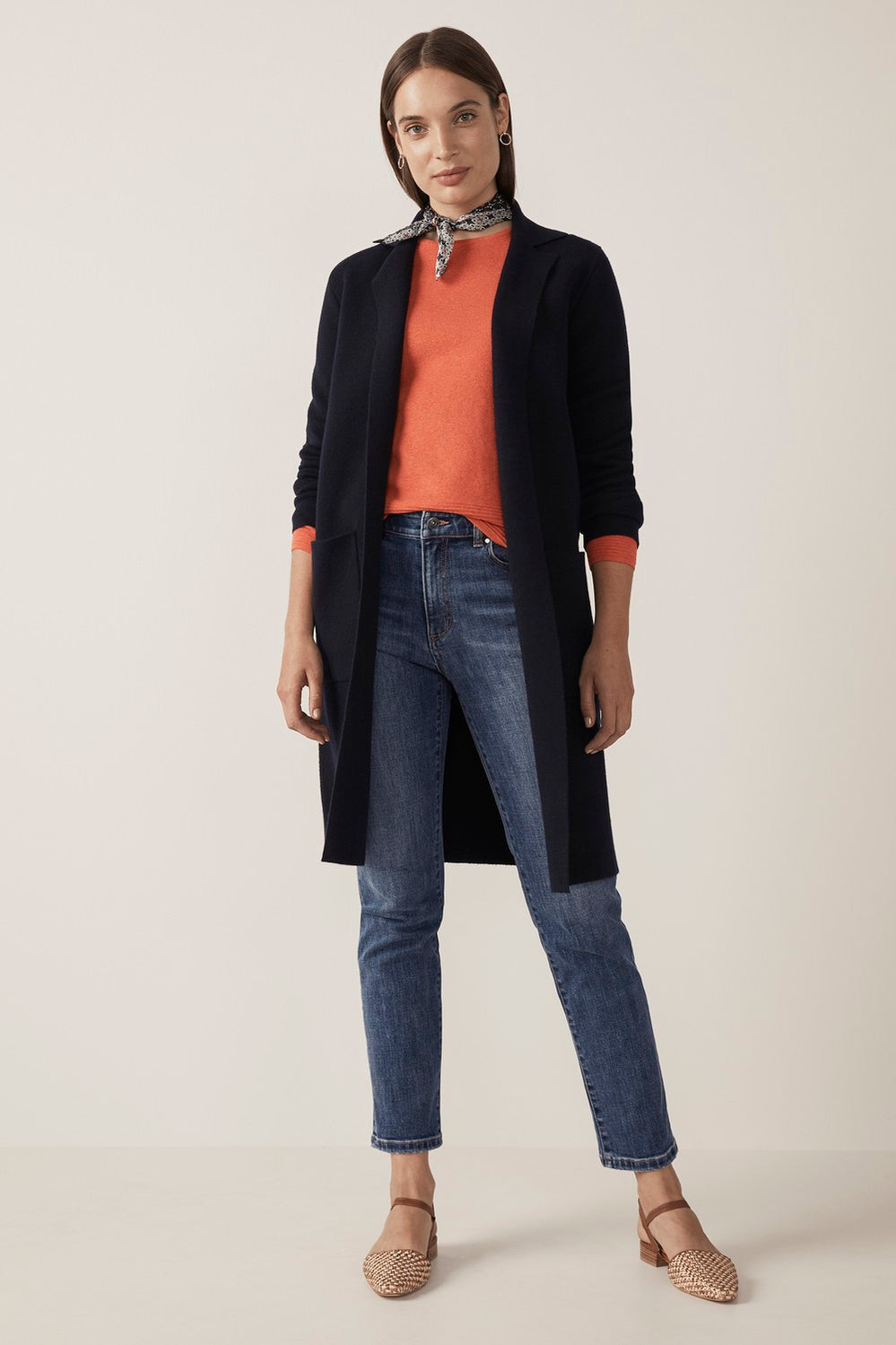 Cotton Cashmere Textured Stripe Knit