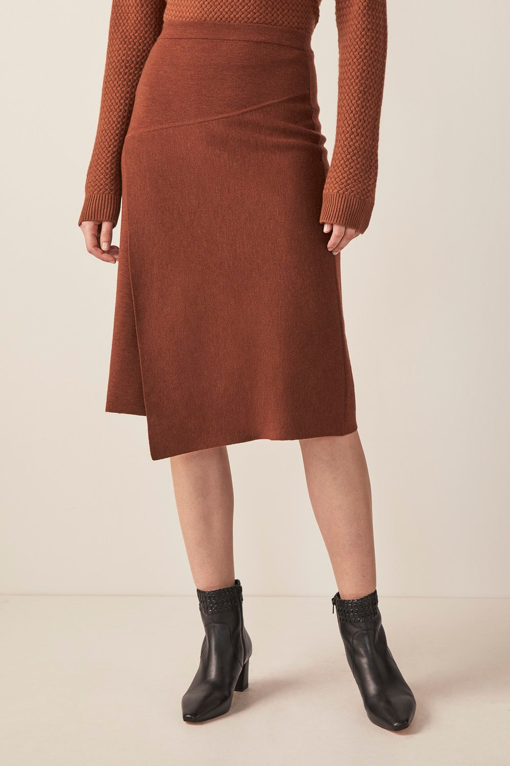 Merino Milano Overlap Skirt