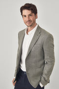 Tailored Textured Basketweave Blazer