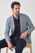 Regular Tonal Birdseye Blazer