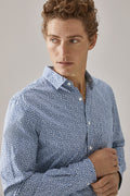 Tailored Compact Leaf Print Shirt