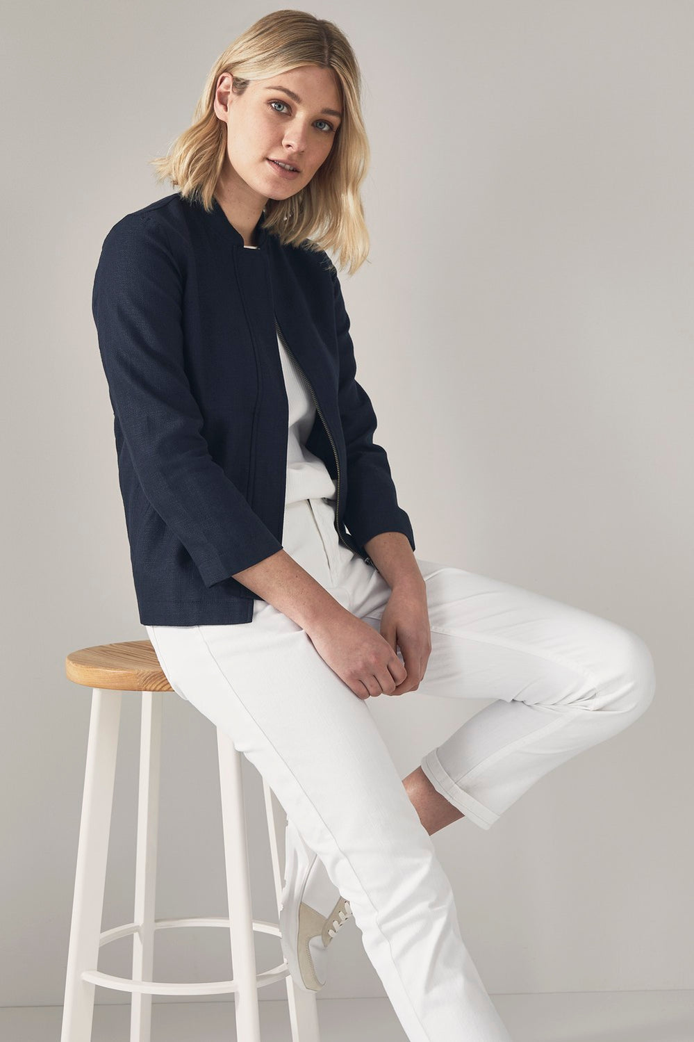 Cotton Linen Yarn Dyed Jacket