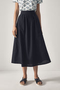 Cotton Seersucker Skirt