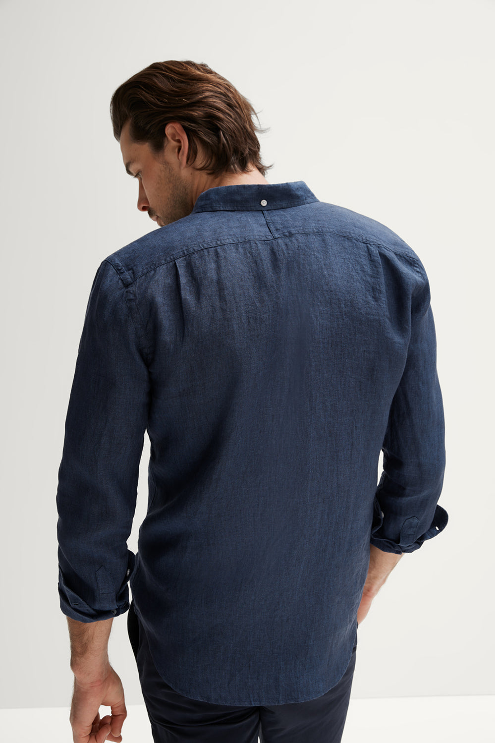 Tailored Fit Delave Linen Long Sleeve Shirt