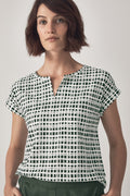 Painterly Grid T-Shirt