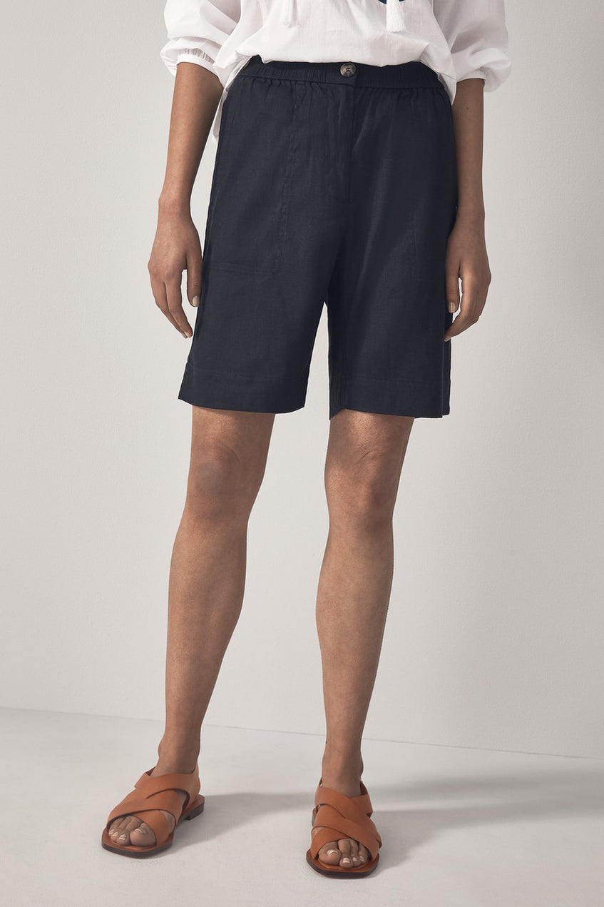 Stretch Linen Viscose Short
