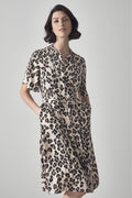 Etched Leopard Print Dress