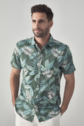 Tonal Flora Short Sleeve Shirt