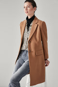 Wool Blend Car Coat