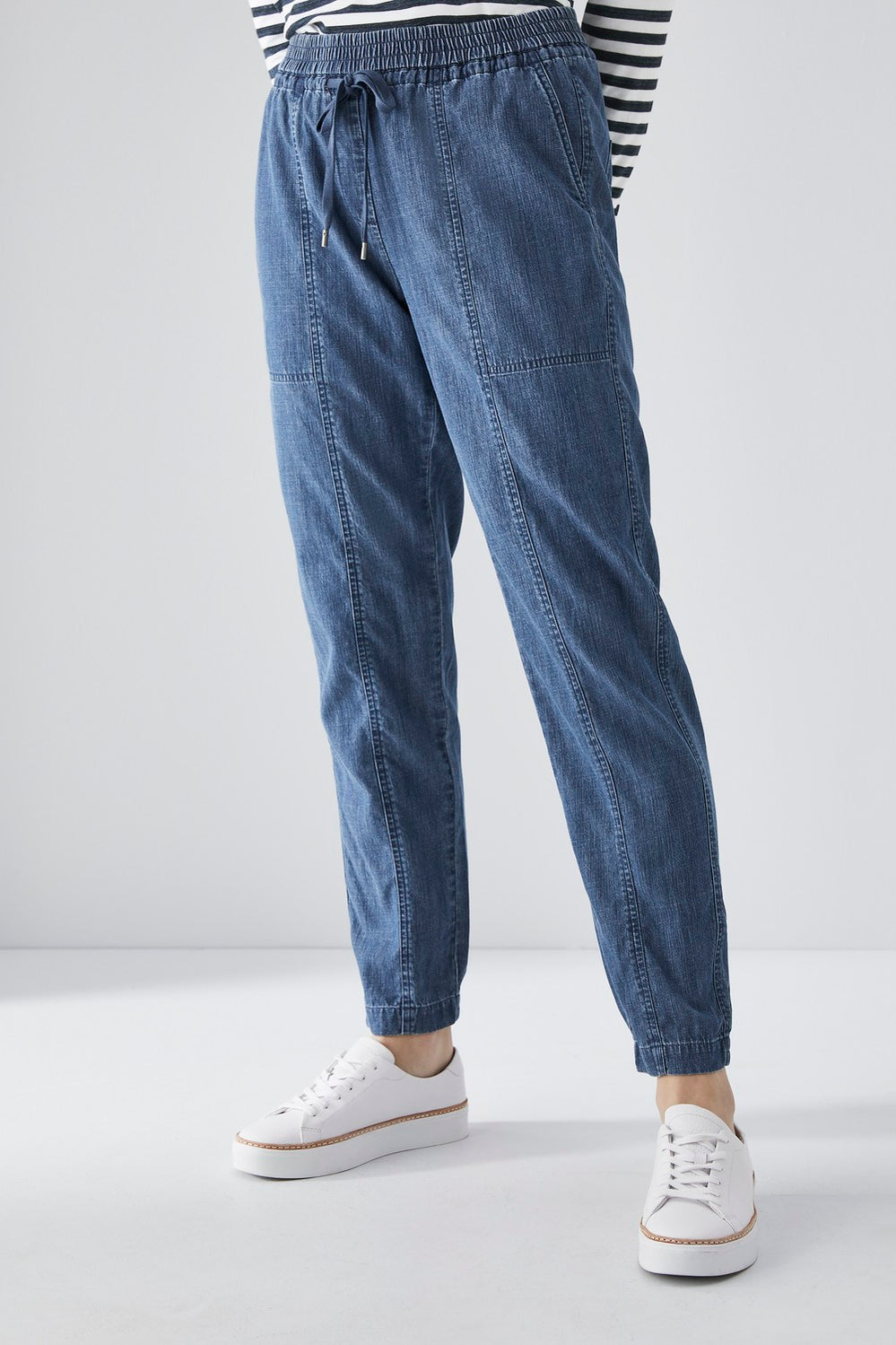 Pull On Indigo Jogger