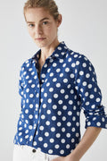 Linen Spot Print Shirt