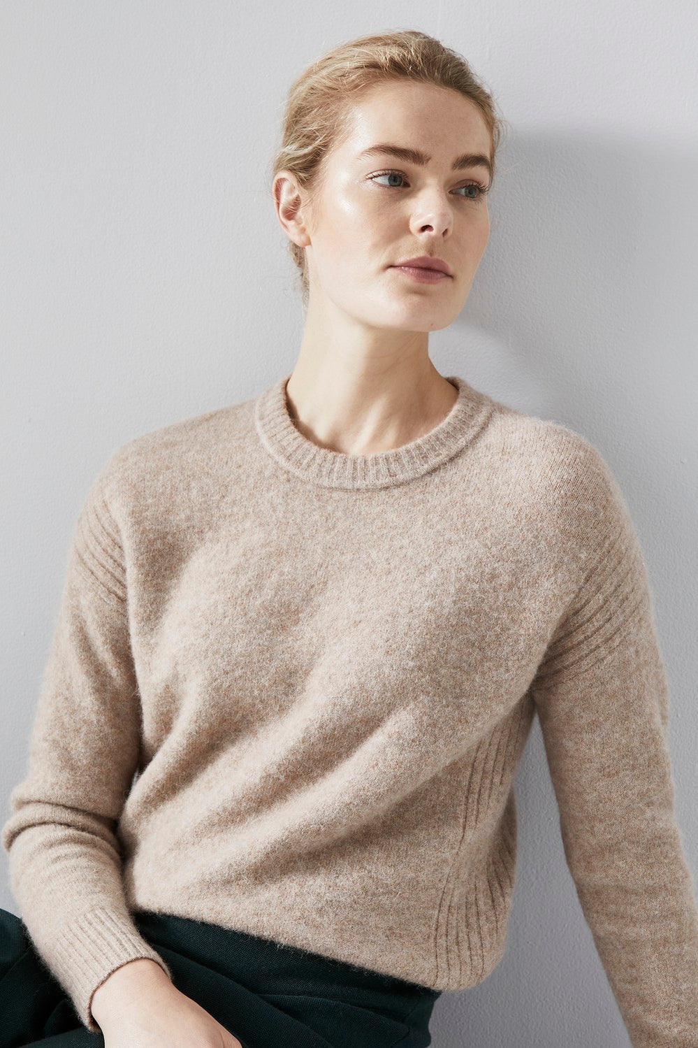 Alpaca Rib Detail Knit
