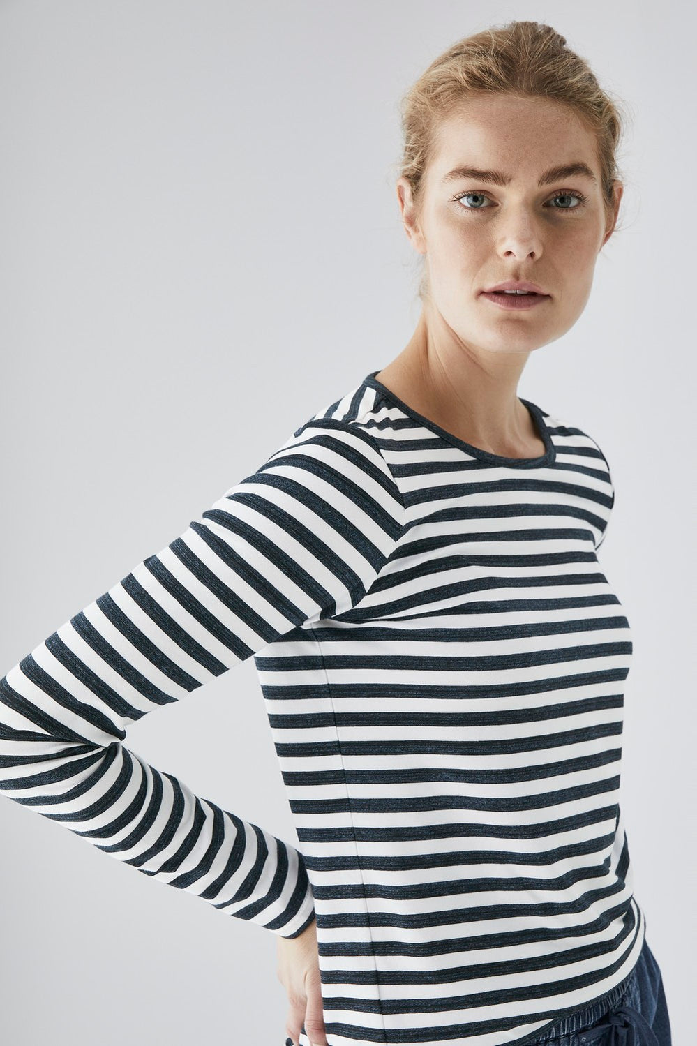 Cotton Space Dye Long Sleeve T-Shirt