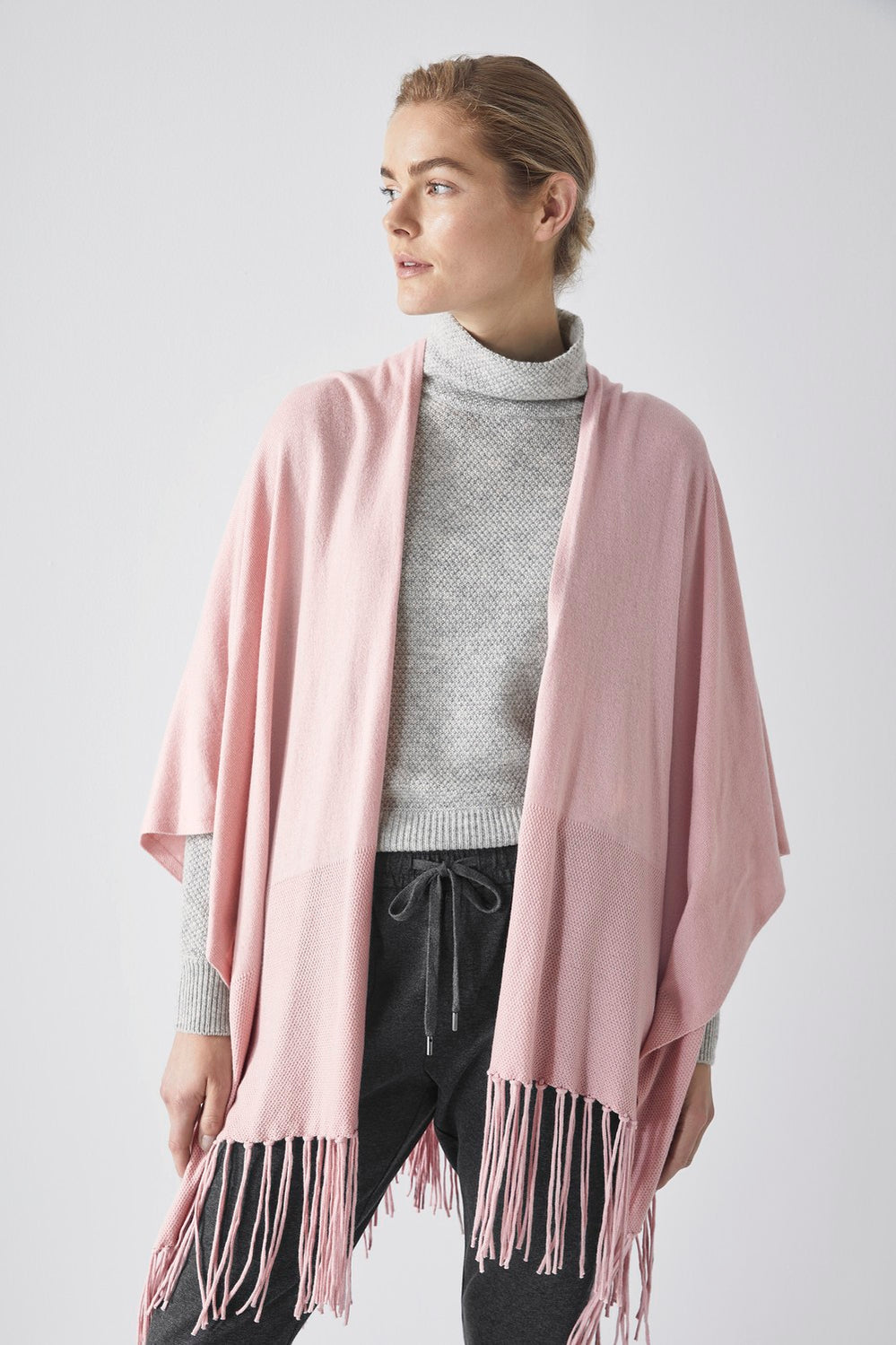 Tassel Trim Poncho