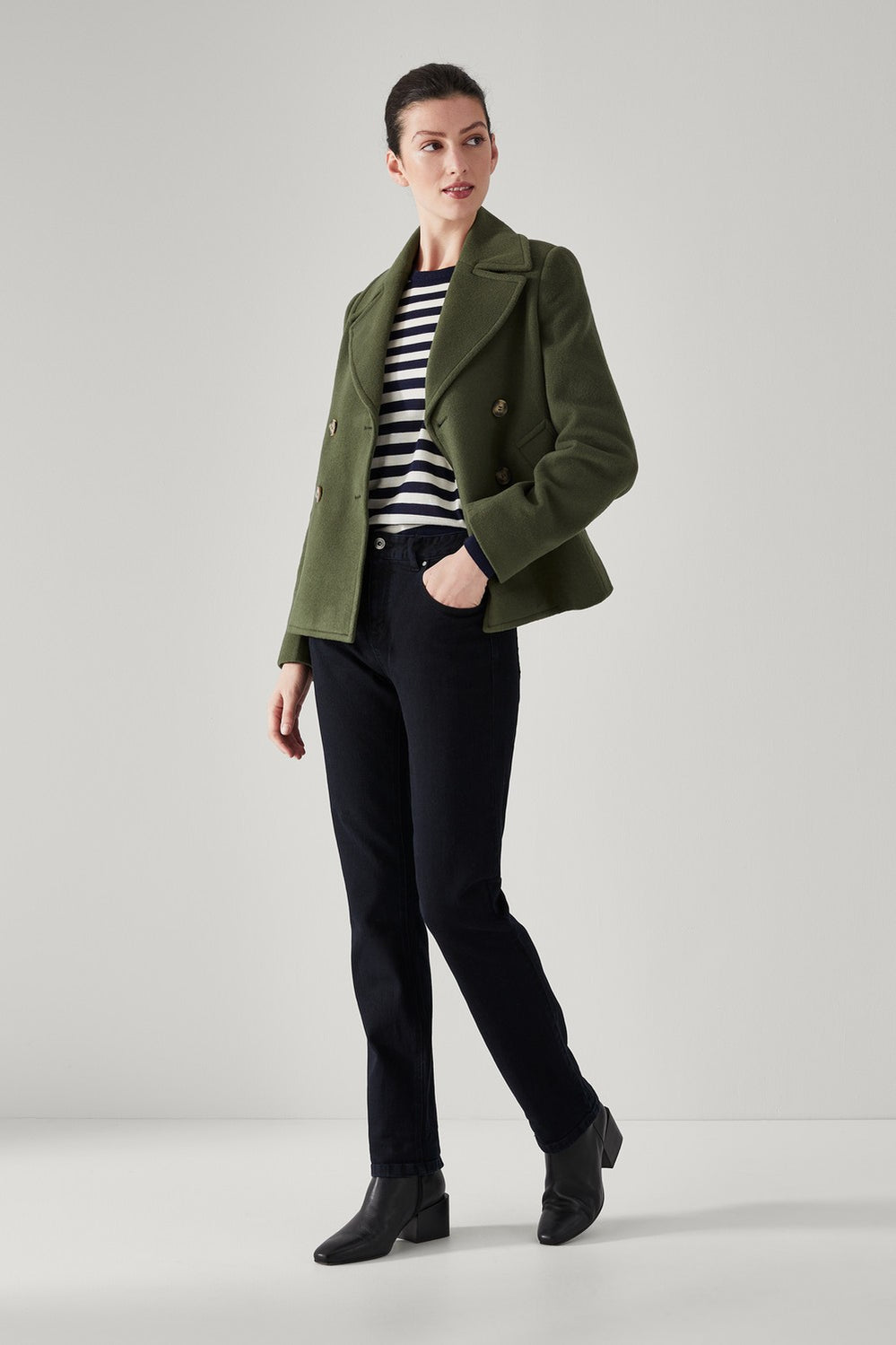 Merino Blend Classic Peacoat