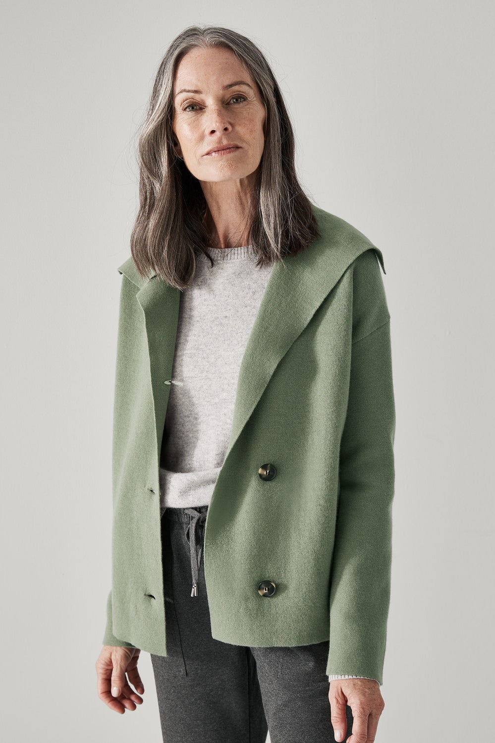 Merino Blend Waterfall Jacket