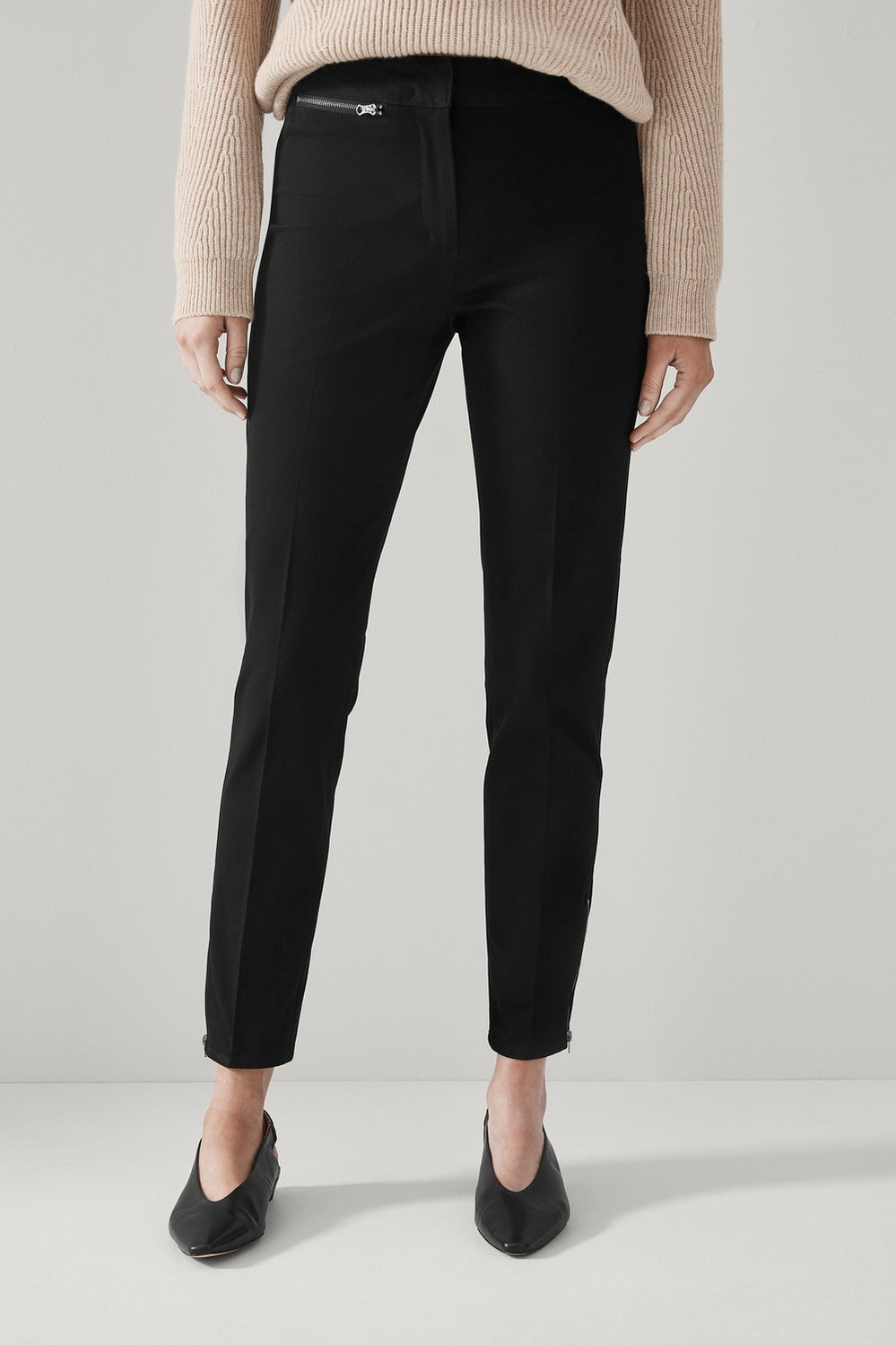 Bi Stretch Zip Detail Pant