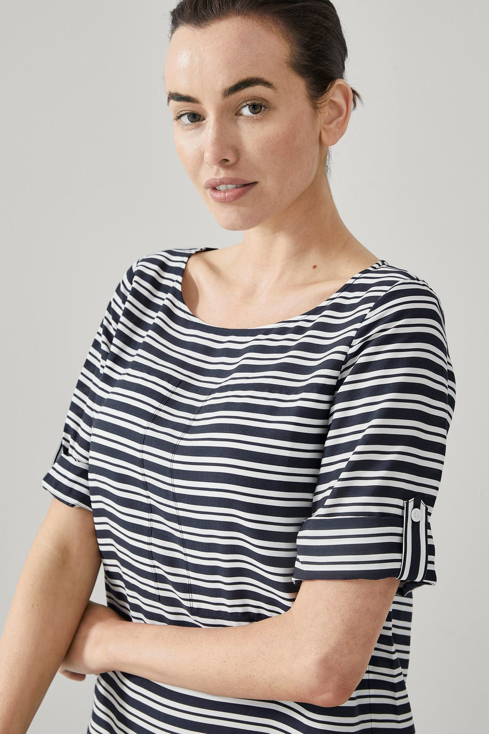 Modal Awning Stripe Top