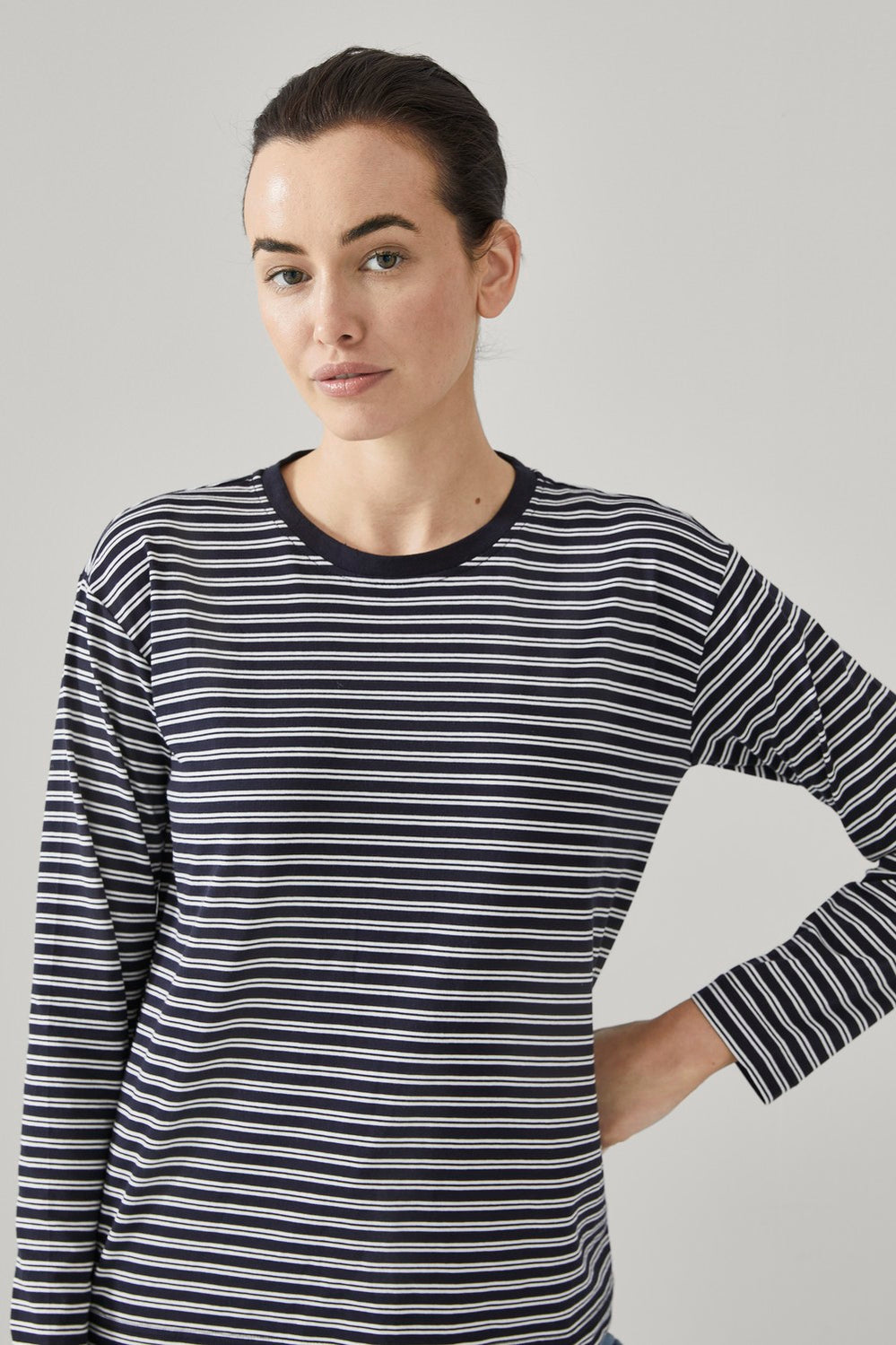Pima Cotton Awning Stripe T-Shirt