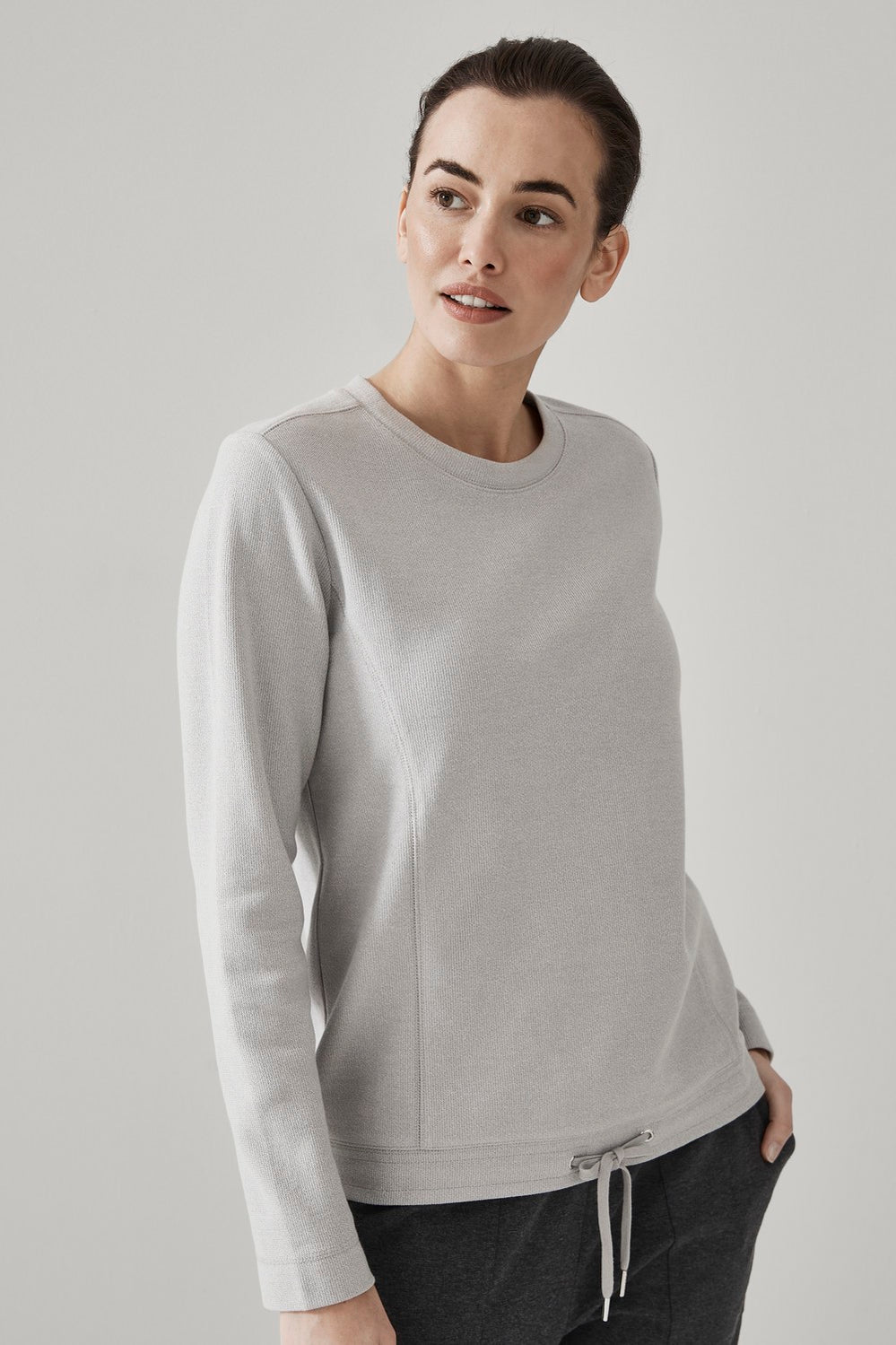 Cotton Drawcord Sweat