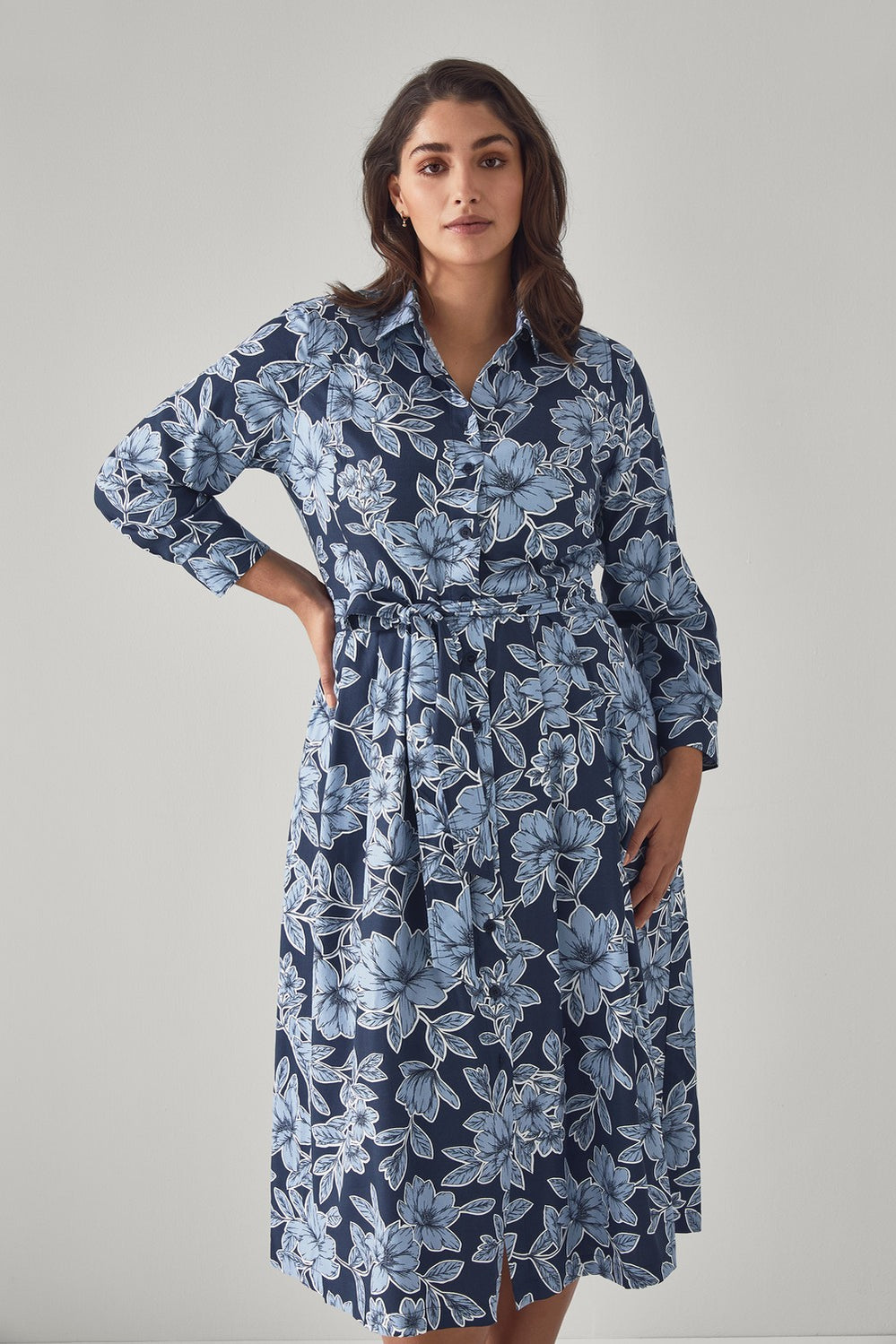 Shadow Bloom Shirtdress