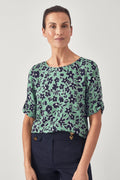 Painterly Floral Top
