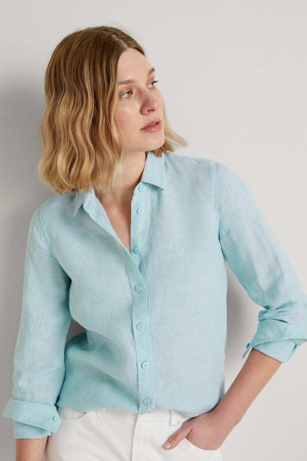 Linen Yarn Dyed Classic Shirt