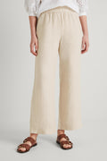 Linen Wide Leg Pull On Pant
