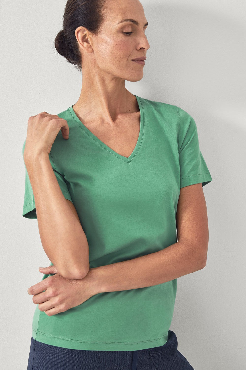 Pima Cotton V Neck T-Shirt
