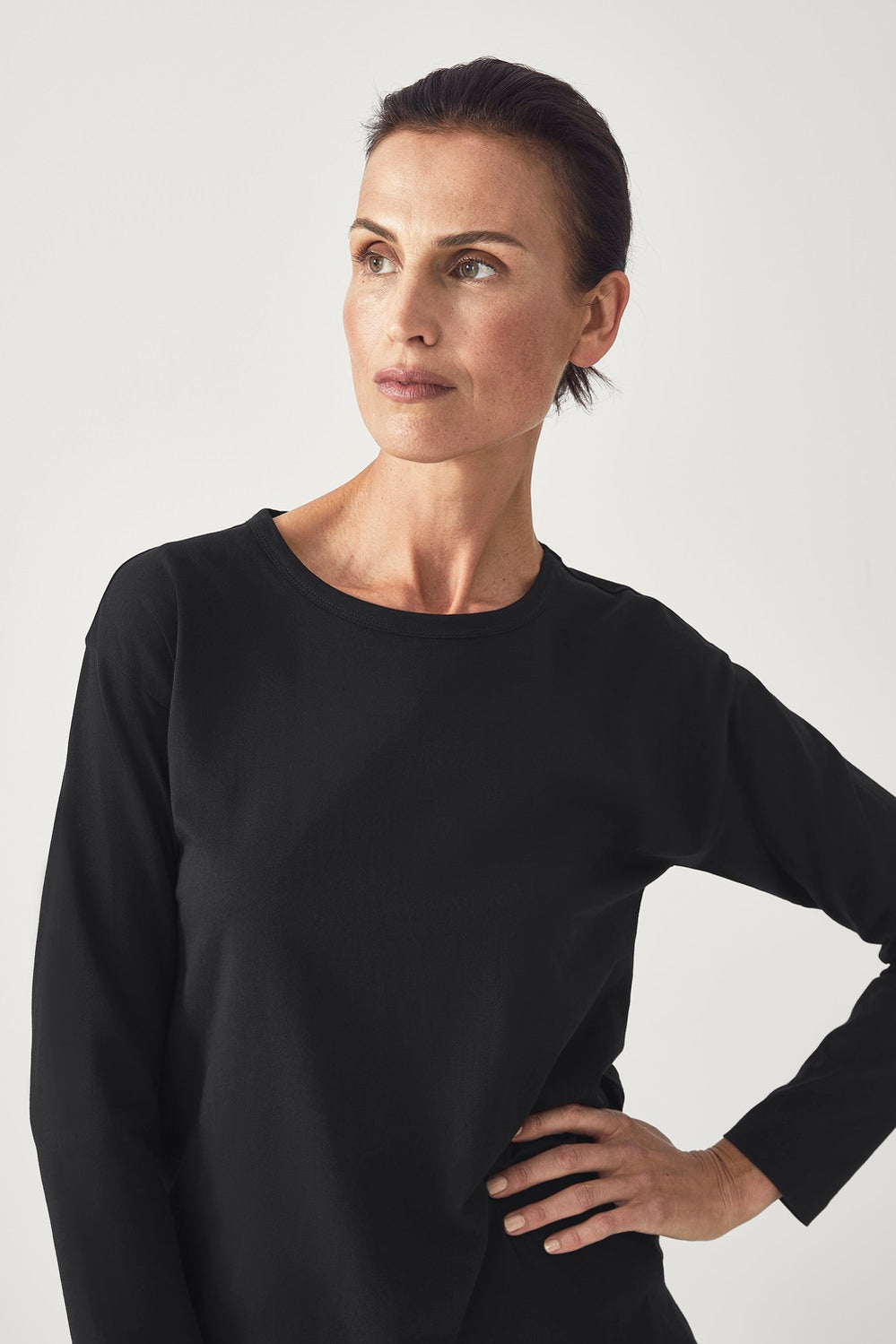 Pima Cotton Longline T-Shirt