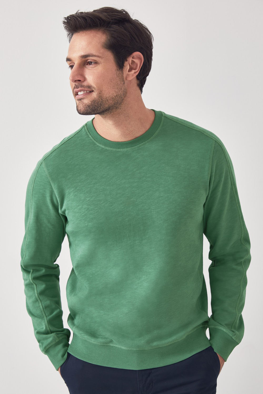 Piece Dyed Slub Sweat