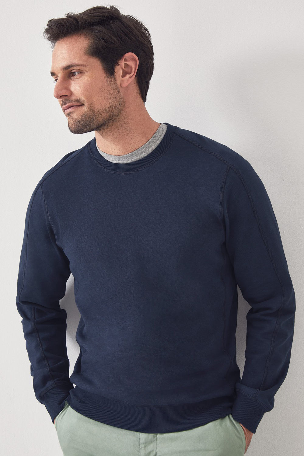 Piece Dyed Slub Sweat