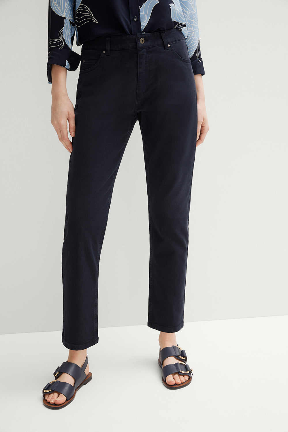 Garment Dyed Boyfriend Jean