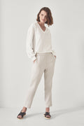 Textured V Neck Sweat