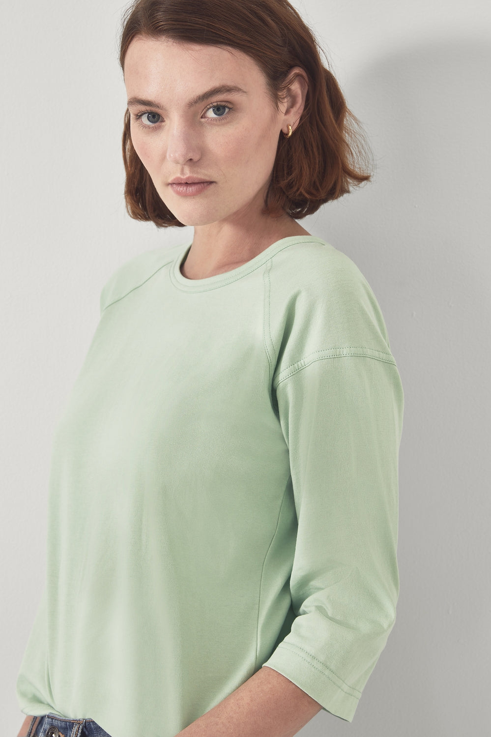 Pima Cotton Raglan Sleeve T-Shirt