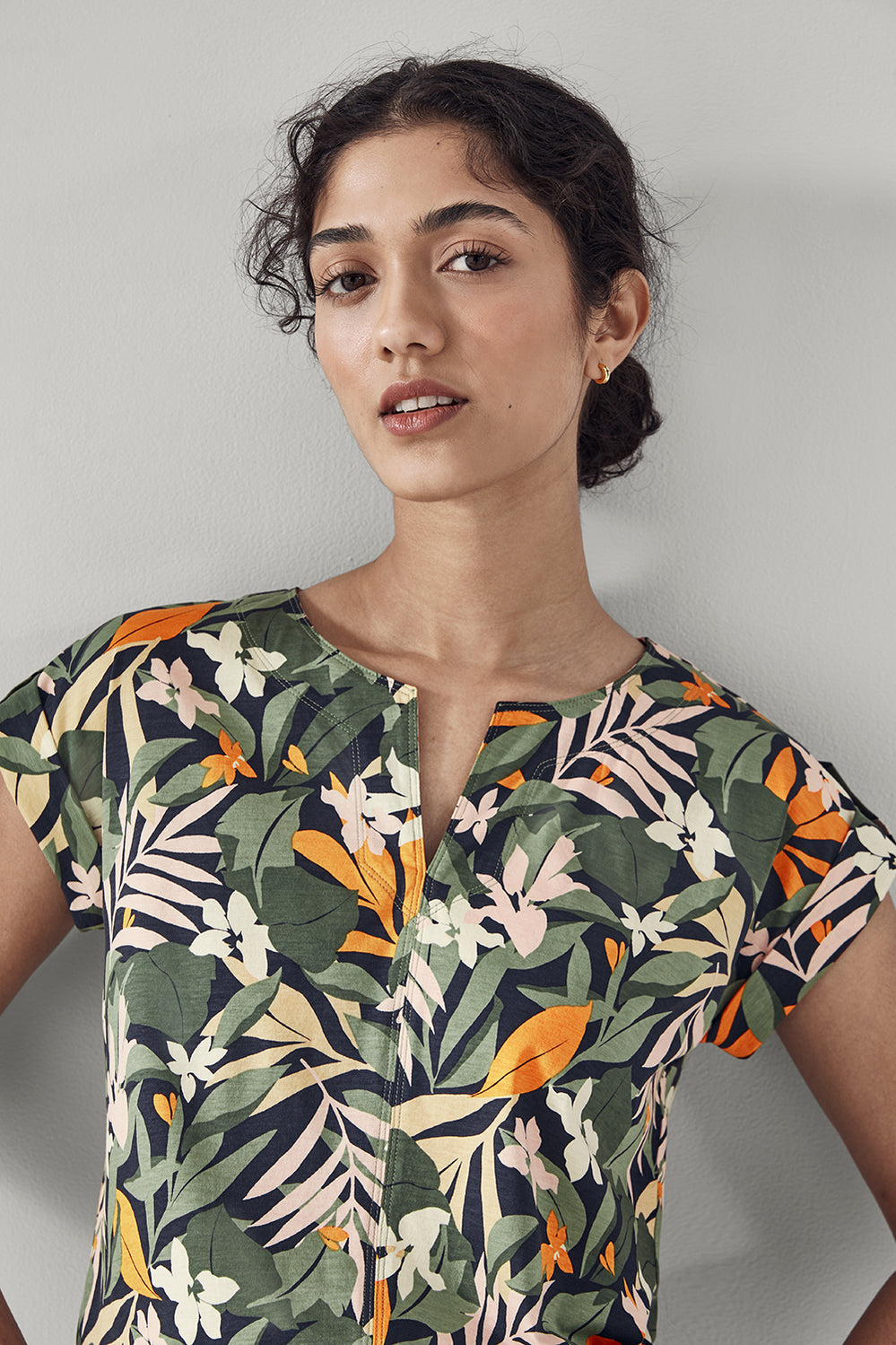 Cotton Jungle Frond T-Shirt