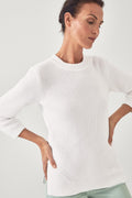 Cotton 3/4 Sleeve Pullover