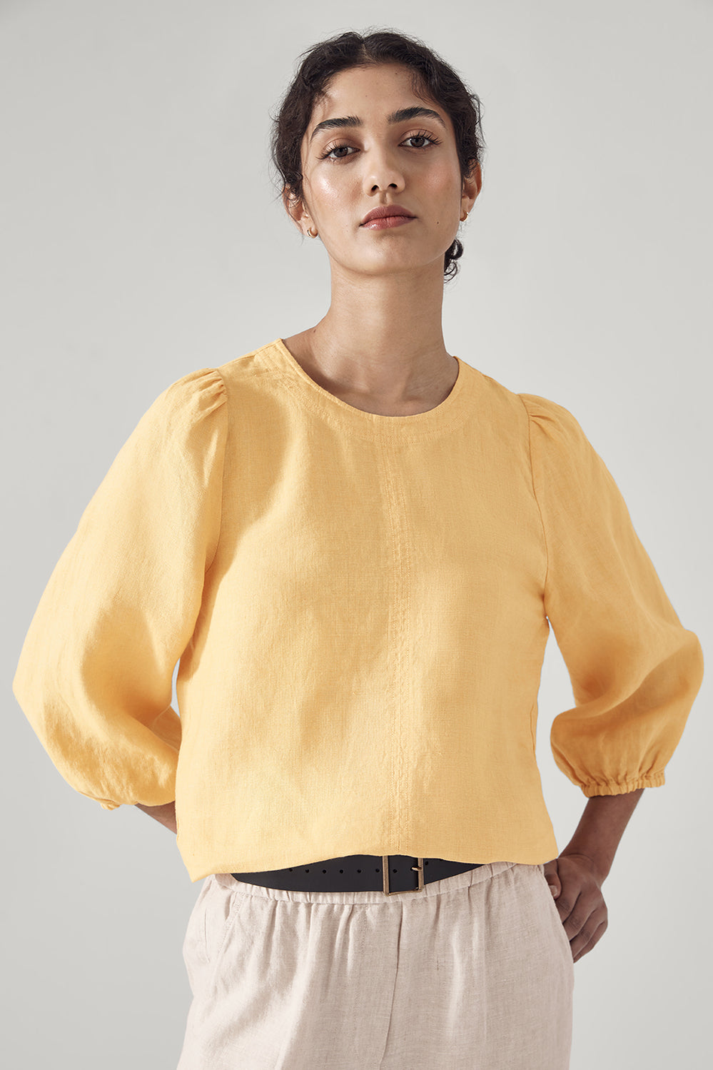 Linen Delave Boho Top