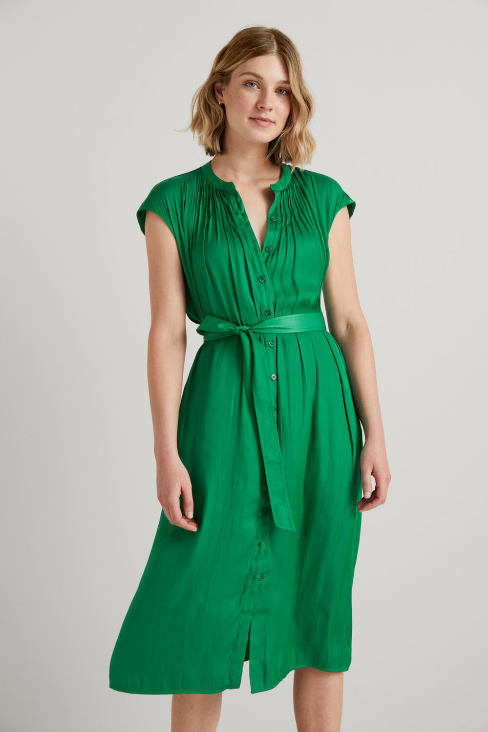 Pintuck Detail Dress