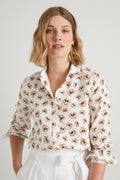 Linen Floral Ocelot Shirt