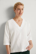 Linen Dolman Sleeve Top