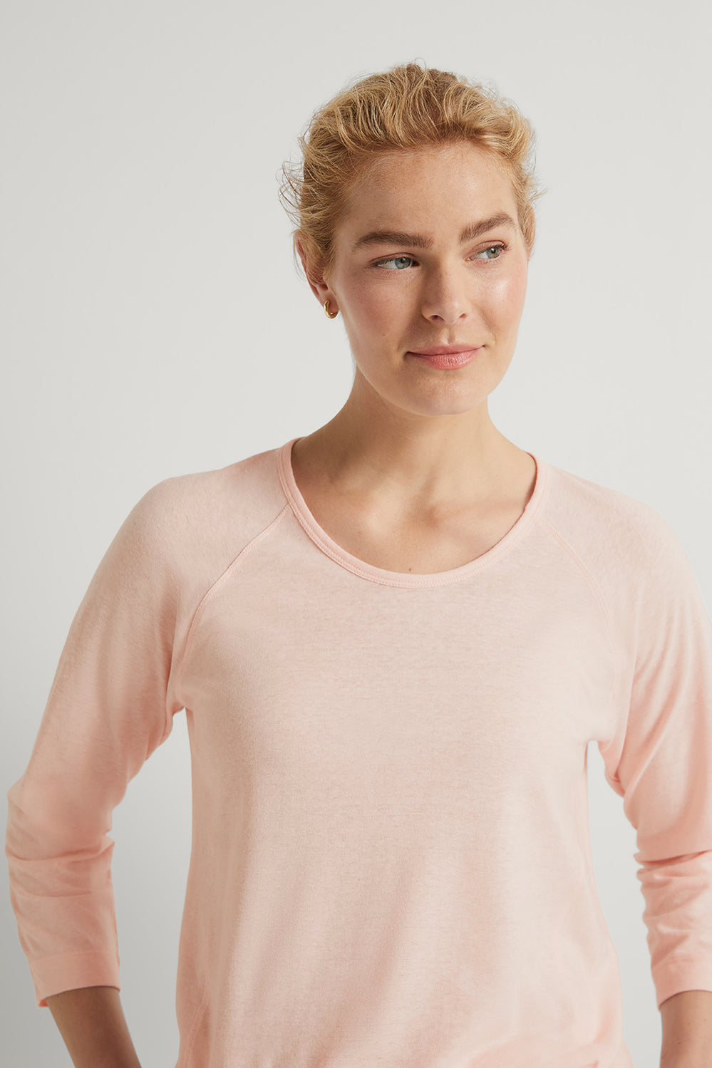 Linen Cotton Dolman Sleeve T-Shirt