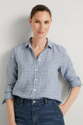 Linen Yarn Dyed Check Shirt
