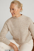 Textured Mock Neck Knit