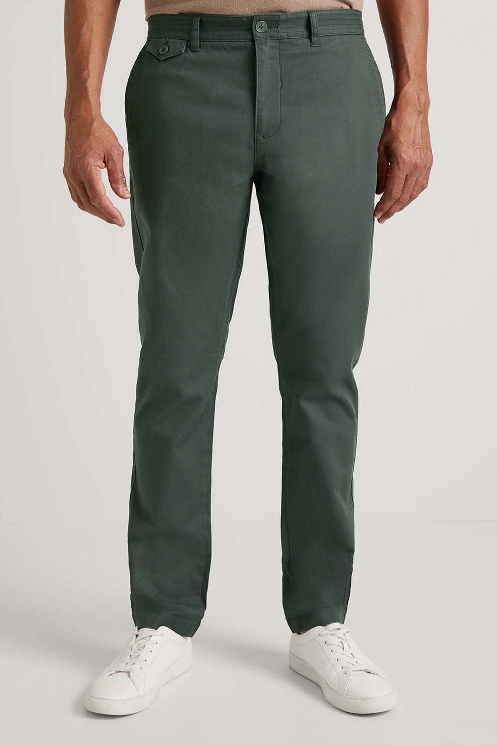 Slim Fit Cotton Dobby Pant