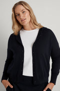 Merino Hooded Cardigan