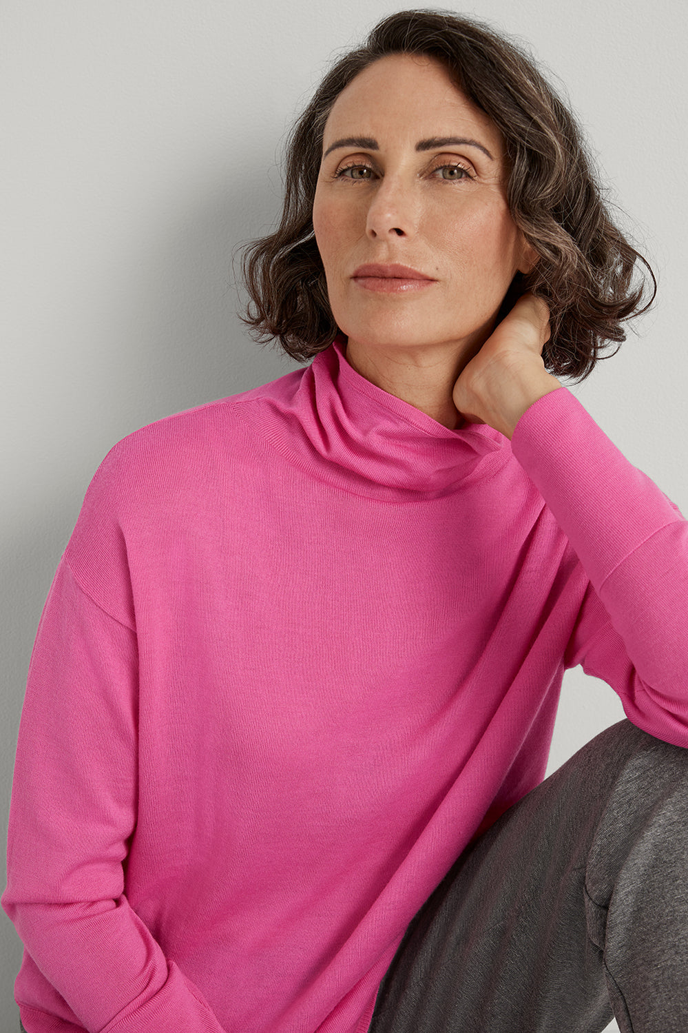Merino Relaxed Roll Neck